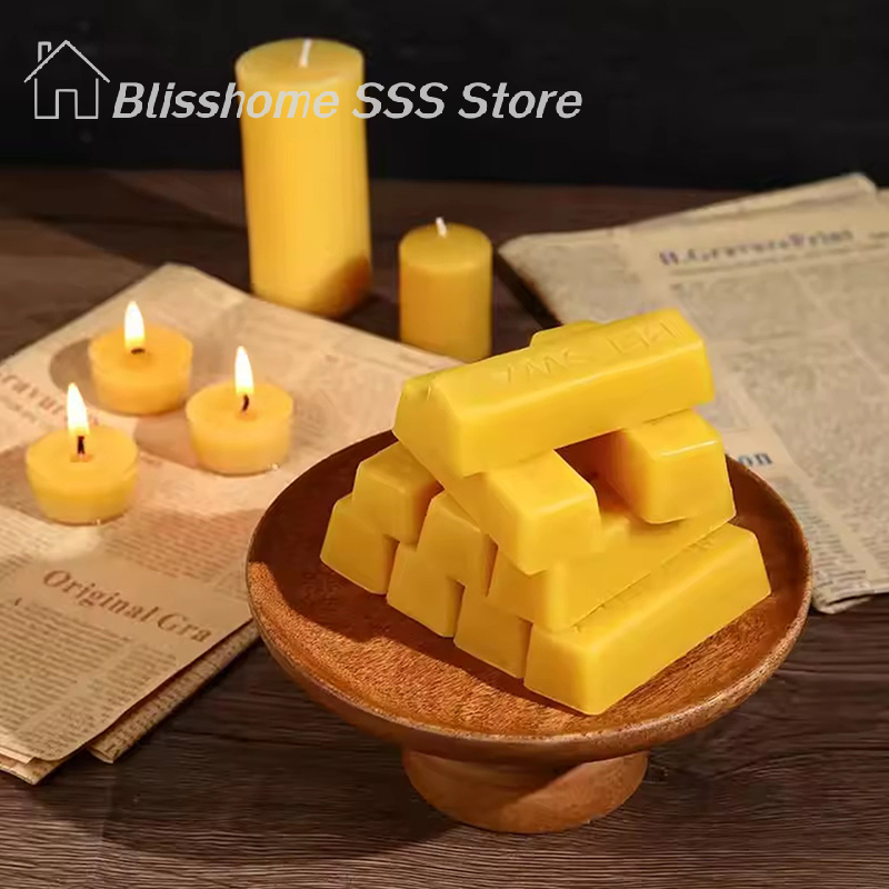 Candle Making Video - 【S】4/8Pcs Pure Beeswax Blocks, Space-Saving First-Class