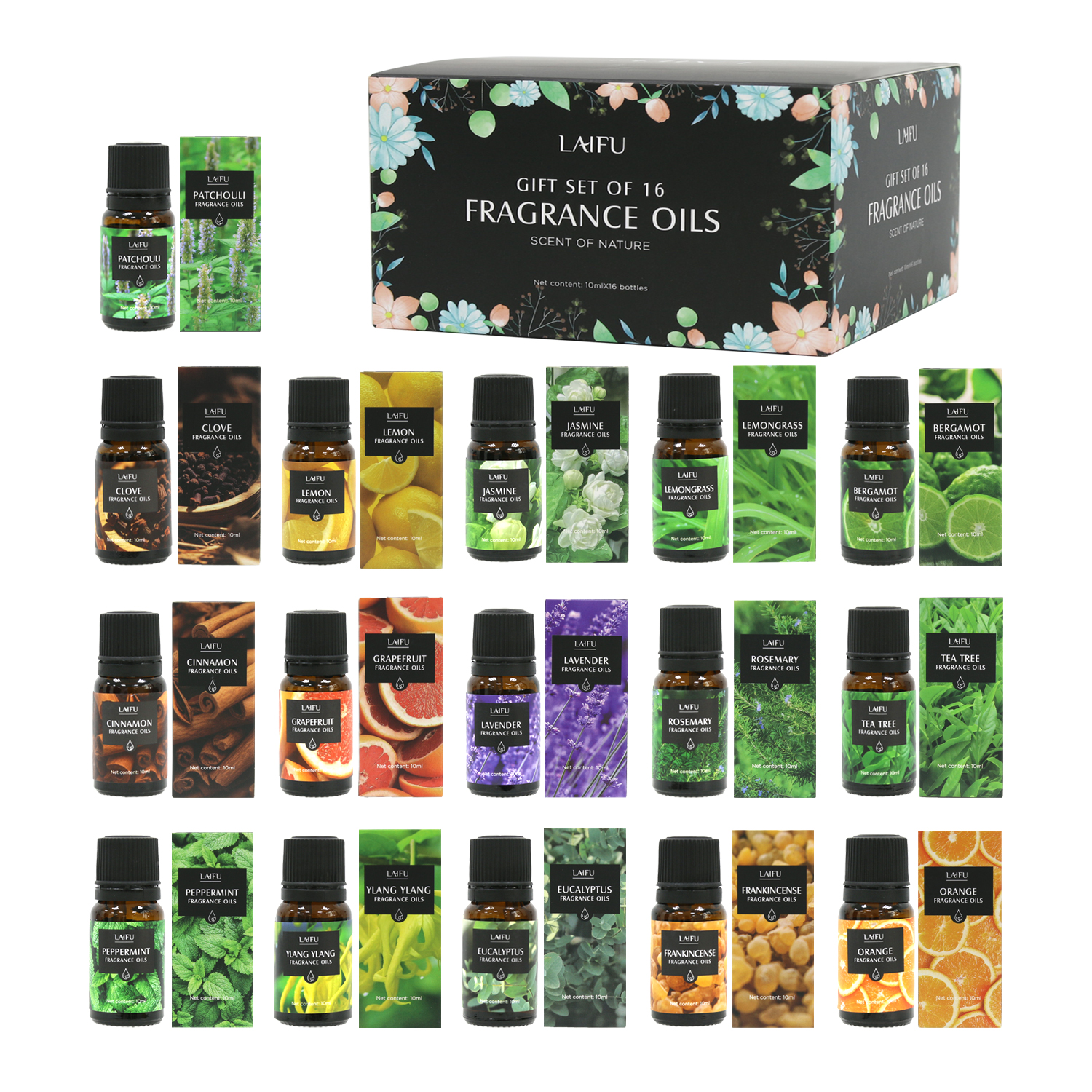 Candle Making Essential Oil - 16x10ml Essential Oils Set for Diffuser