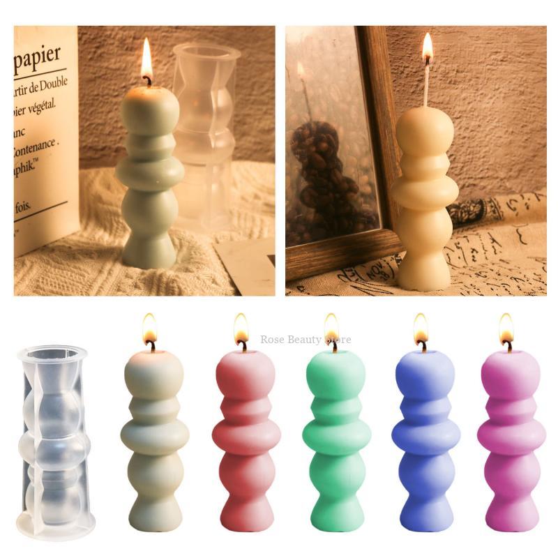 Candle Making Soy Wax - Cylindrical Silicone Candle Mold Diy Aromatherapy