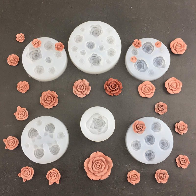3D Rose Flower Shape Leaf Sili - Candle Making Accessories のレビューと価格