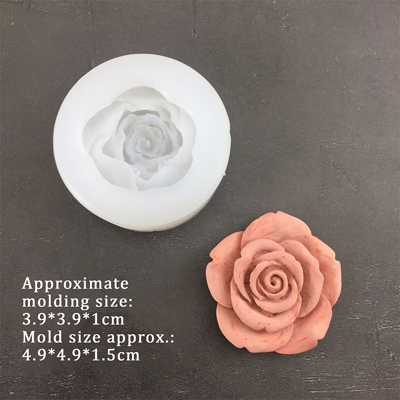 3D Rose Flower Shape Leaf Sili - Candle Making Accessories のレビューと価格