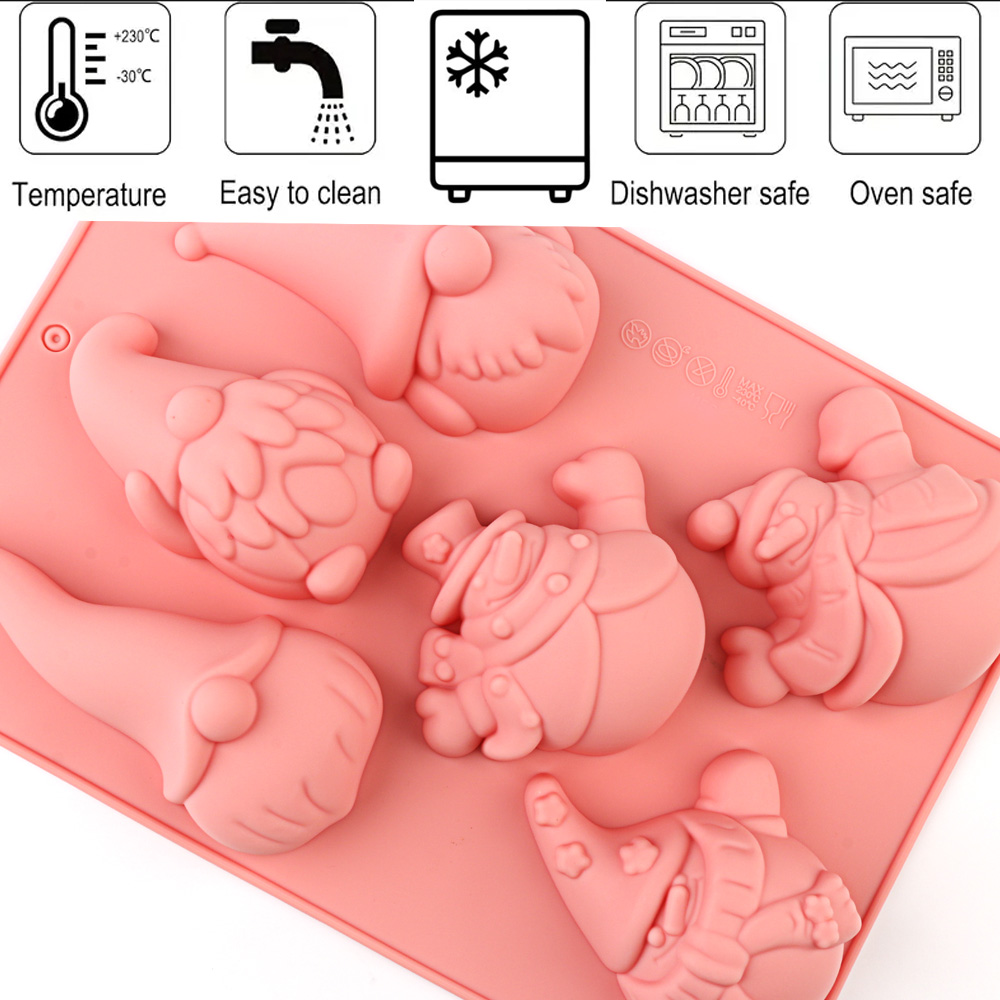 6-Cavity Christmas Gnome Cake  - Candle Making Factory のレビューと価格