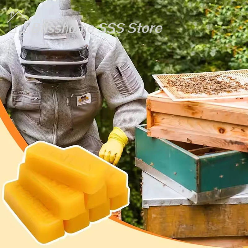 【S】4/8Pcs Pure Beeswax Blocks, - Candle Making Video のレビューと価格