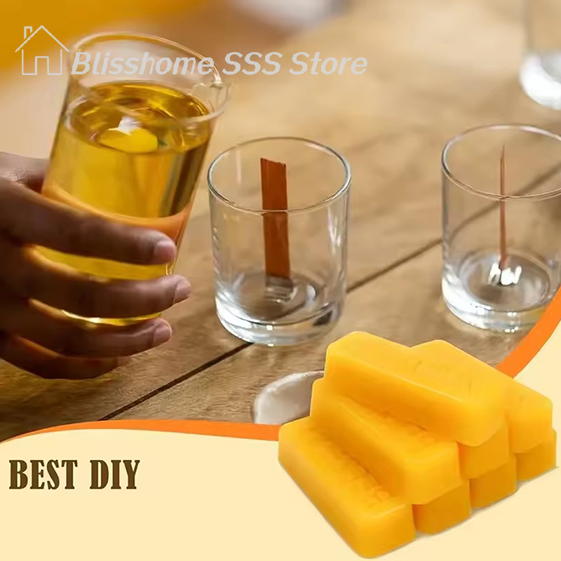 【S】4/8Pcs Pure Beeswax Blocks, - Candle Making Video のレビューと価格