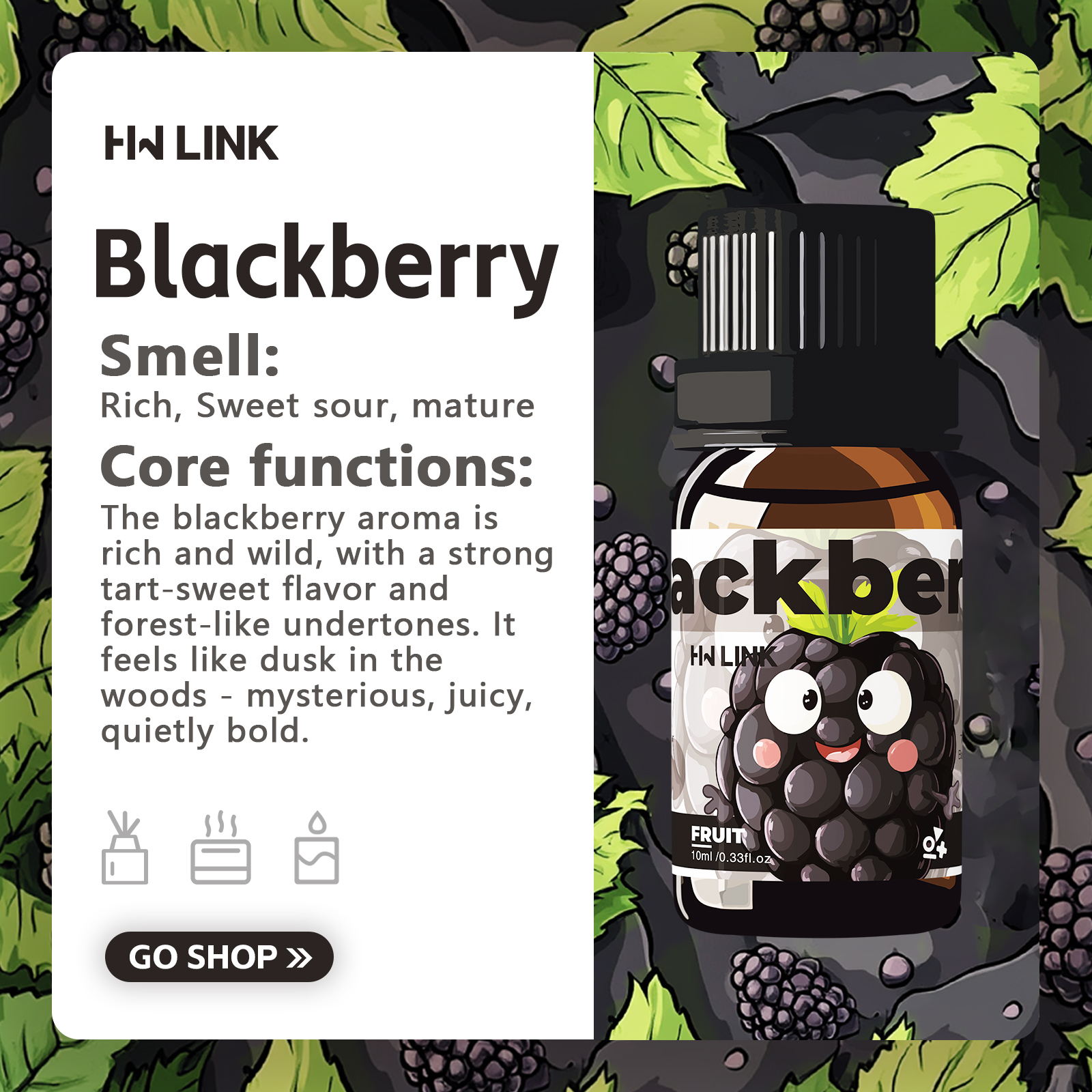 Blackberry Essential Oil  10ml - Candle Making Essential Oil のレビューと価格