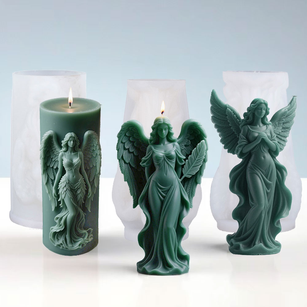 Wings Goddess Scented Silicone - Candle Making Video のレビューと価格