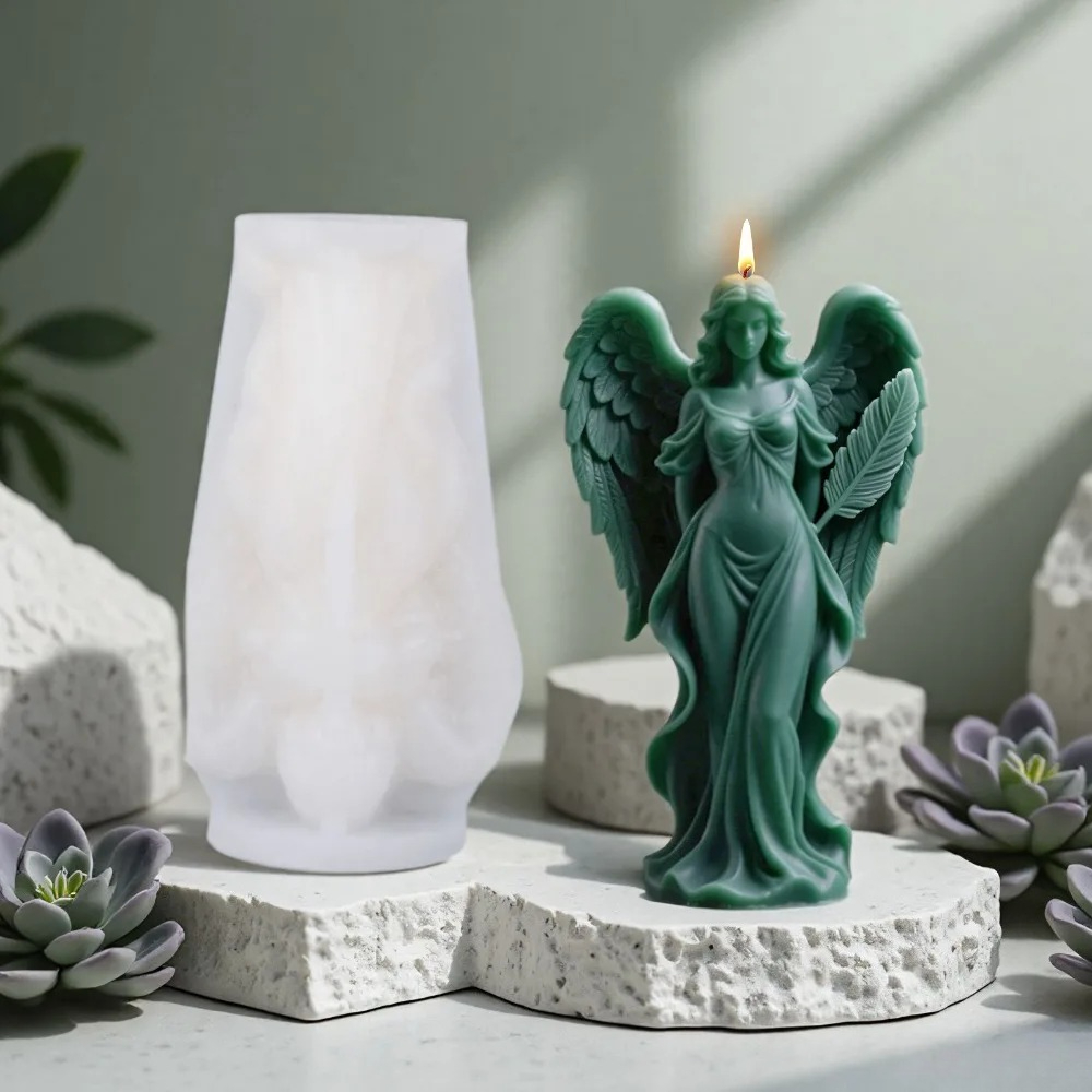 Wings Goddess Scented Silicone - Candle Making Video のレビューと価格