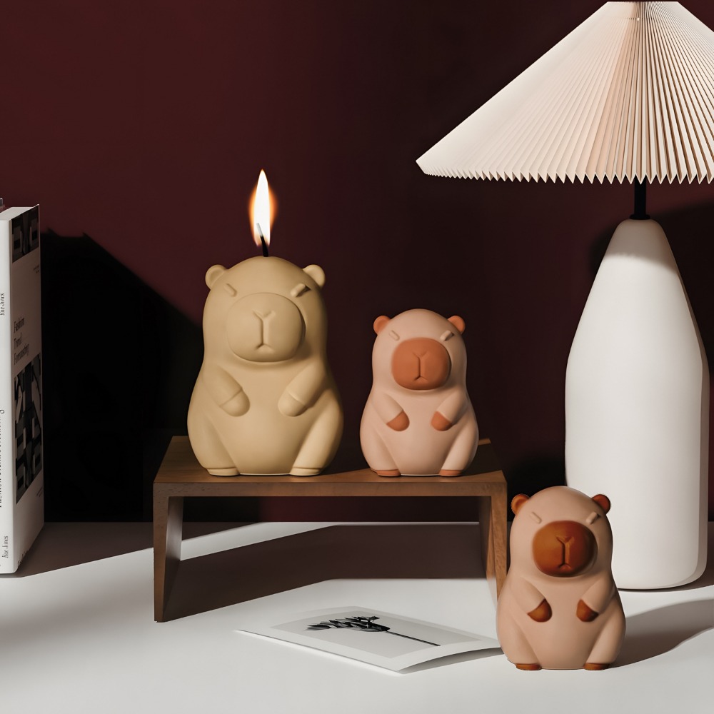Standing Capybara Scent Candle - Candle Making Video のレビューと価格