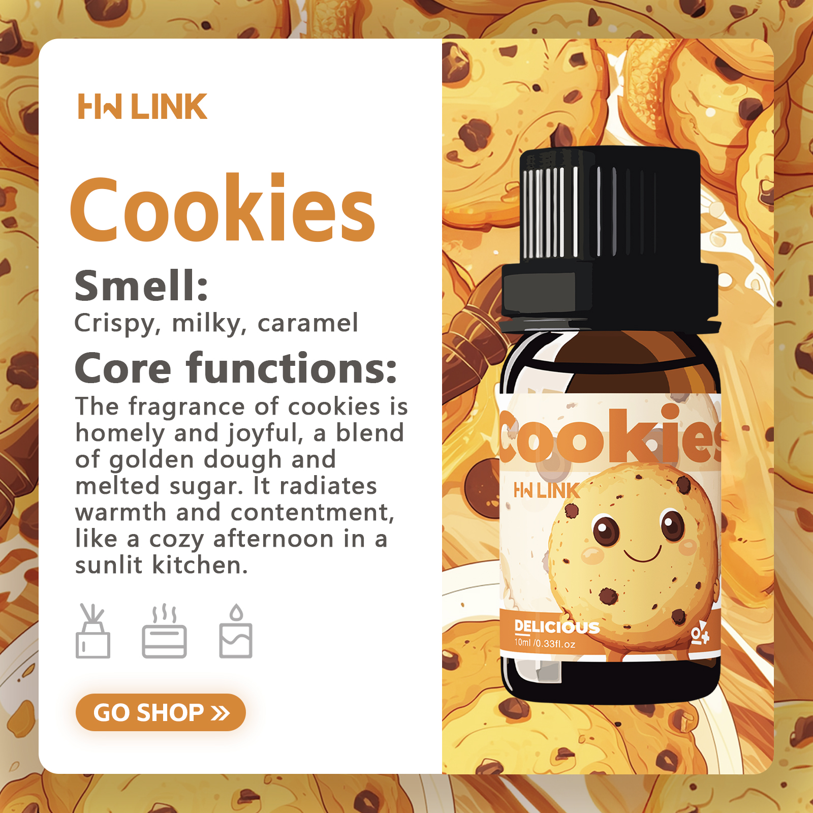 10ml Cookies Essential Oils  f - Candle Making Essential Oil のレビューと価格