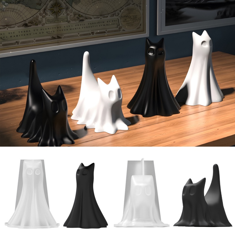 Ghost Cat Halloween Desktop Or - Candle Making Factory のレビューと価格