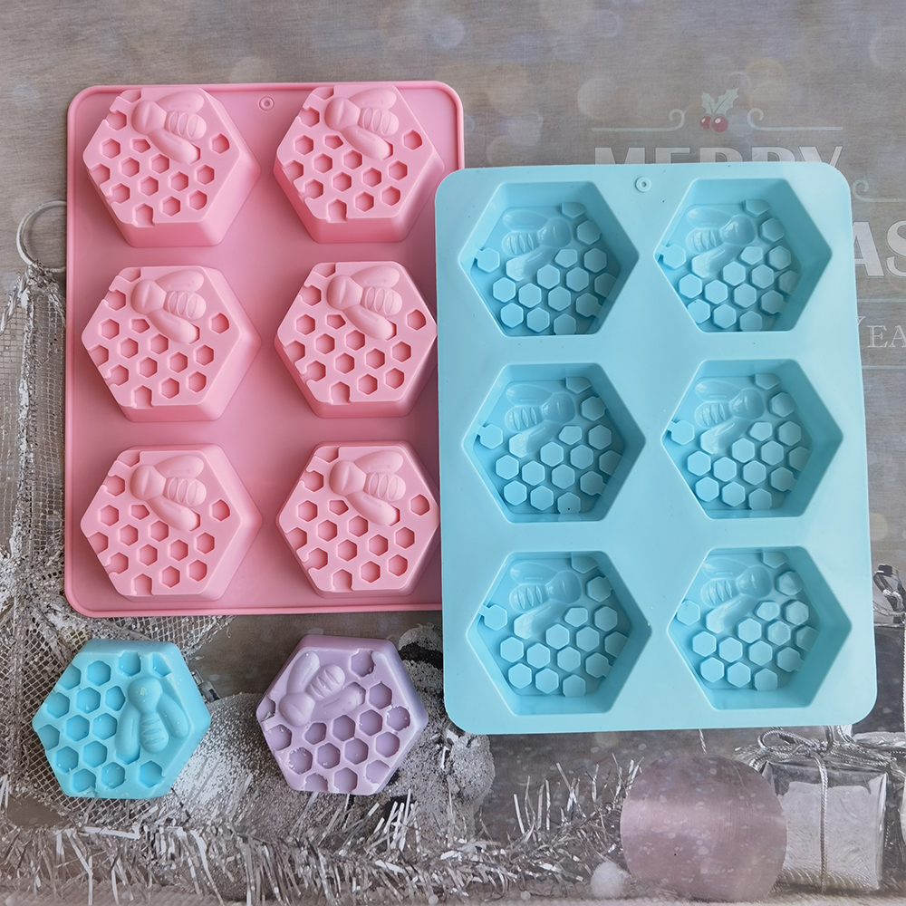 Silicone Hexagonal Bee Soap Mo - Candle Making Video のレビューと価格