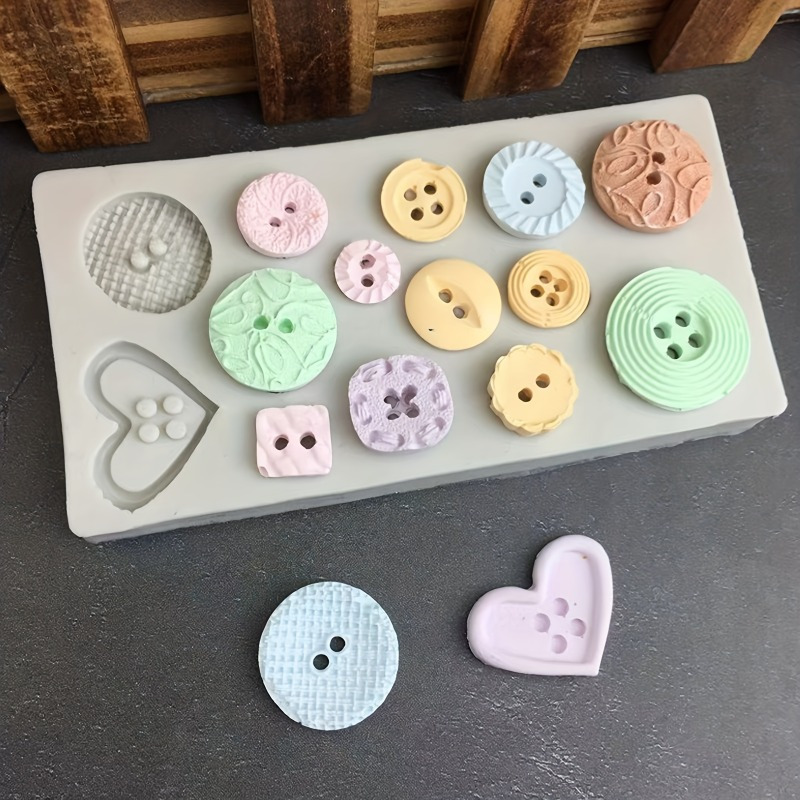 Buttons Shape Silicone Mold Si - Candle Making Accessories のレビューと価格