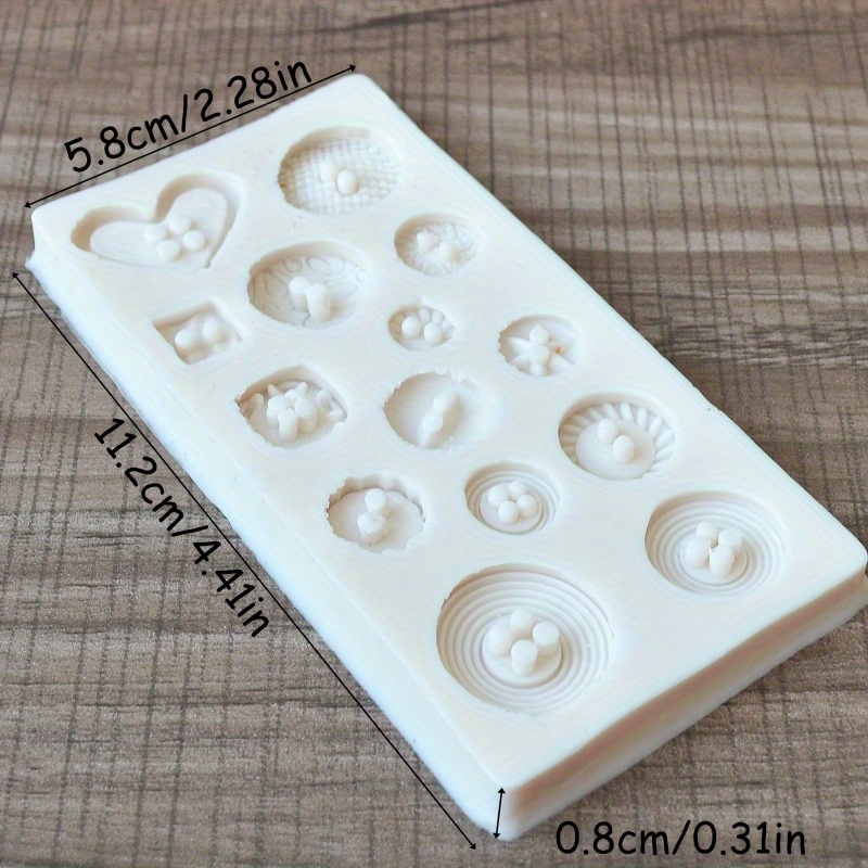 Buttons Shape Silicone Mold Si - Candle Making Accessories のレビューと価格