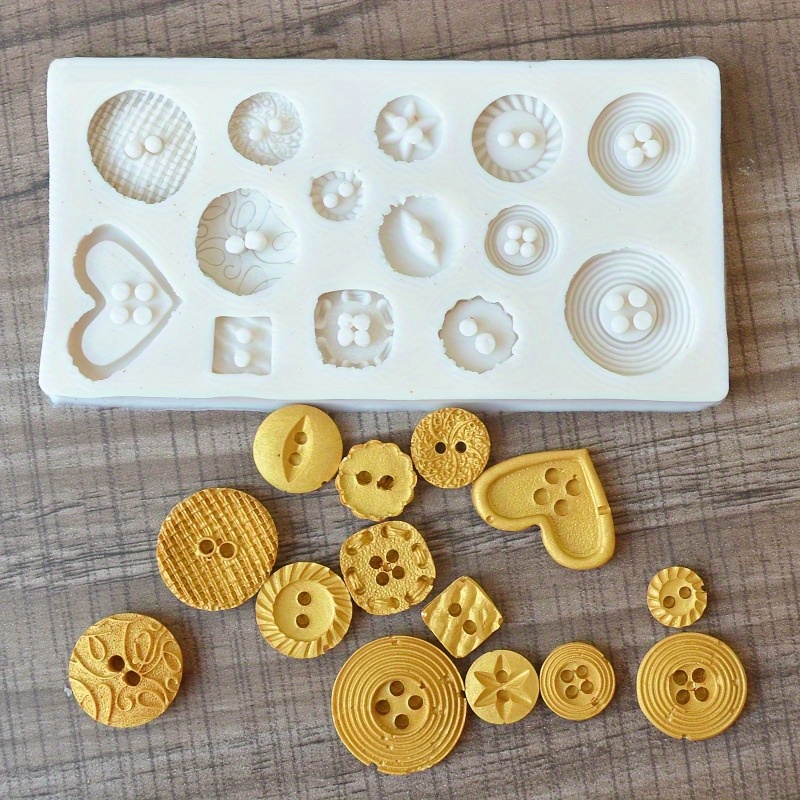 Buttons Shape Silicone Mold Si - Candle Making Accessories のレビューと価格