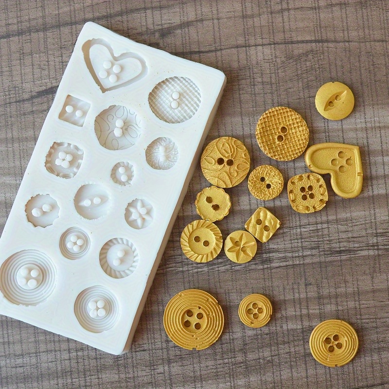 Buttons Shape Silicone Mold Si - Candle Making Accessories のレビューと価格
