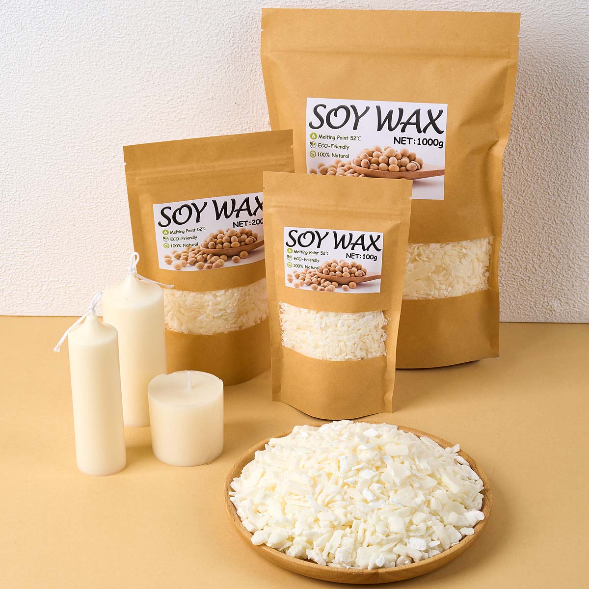 1 Pounds Pure White Soy Wax Fo - Candle Making Accessories のレビューと価格