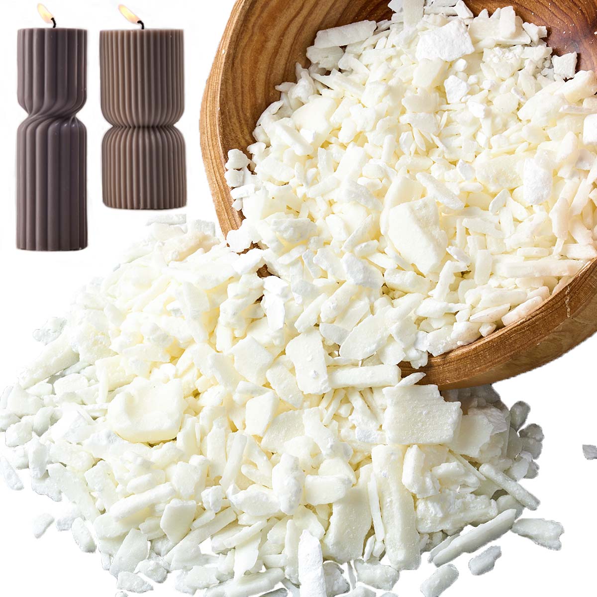 1 Pounds Pure White Soy Wax Fo - Candle Making Accessories のレビューと価格