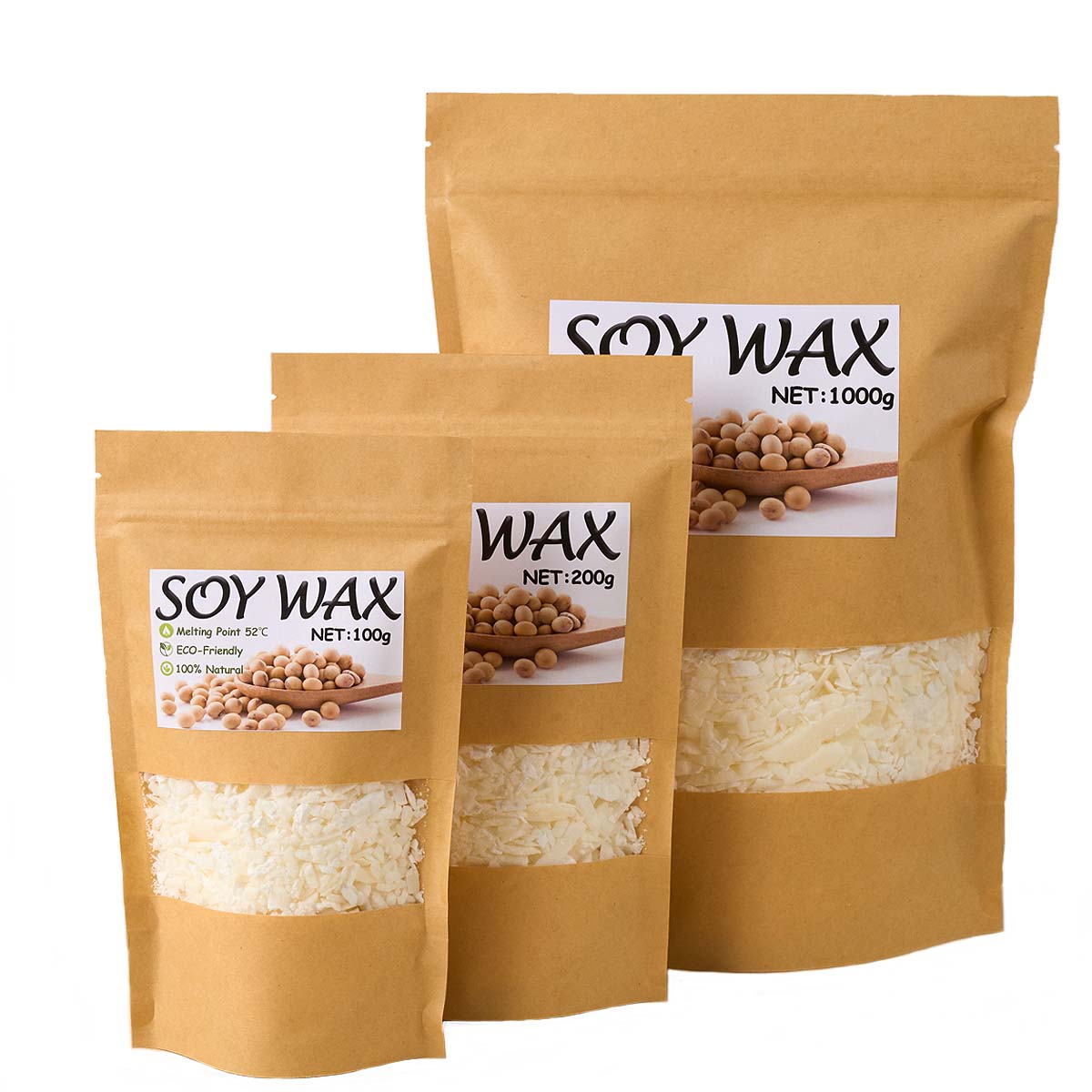 1 Pounds Pure White Soy Wax Fo - Candle Making Accessories のレビューと価格