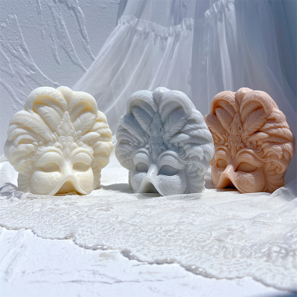 Mardi Gras Masks Candle Silico - Candle Making Soy Wax のレビューと価格