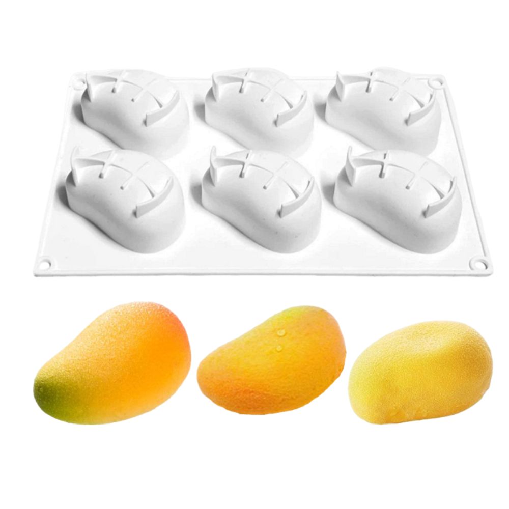 6 Cavity Mango Shaped Cake Mol - Candle Making Factory のレビューと価格