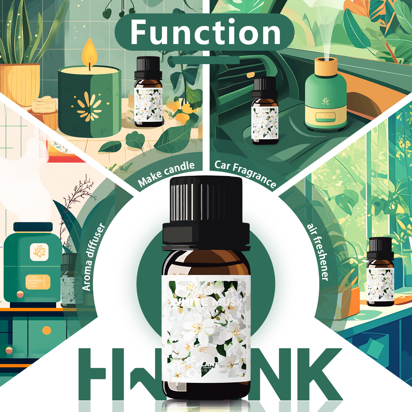 White Musk Essential Oils 10ml - Candle Making Essential Oil のレビューと価格