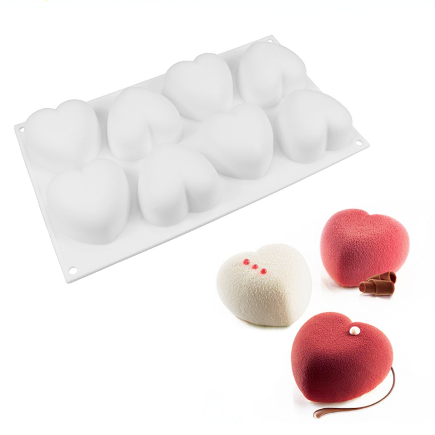 Love Heart Silicone Soap Mold  - Candle Making Accessories のレビューと価格