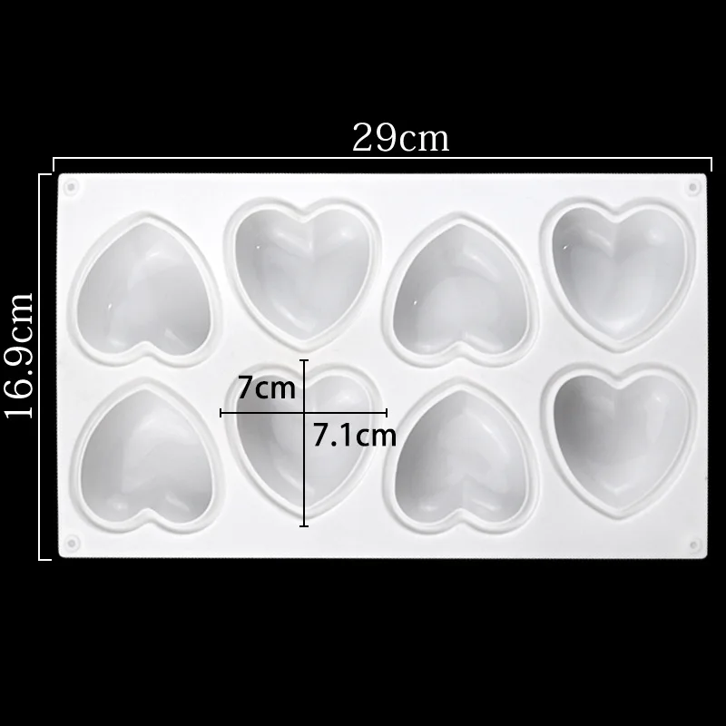 Love Heart Silicone Soap Mold  - Candle Making Accessories のレビューと価格