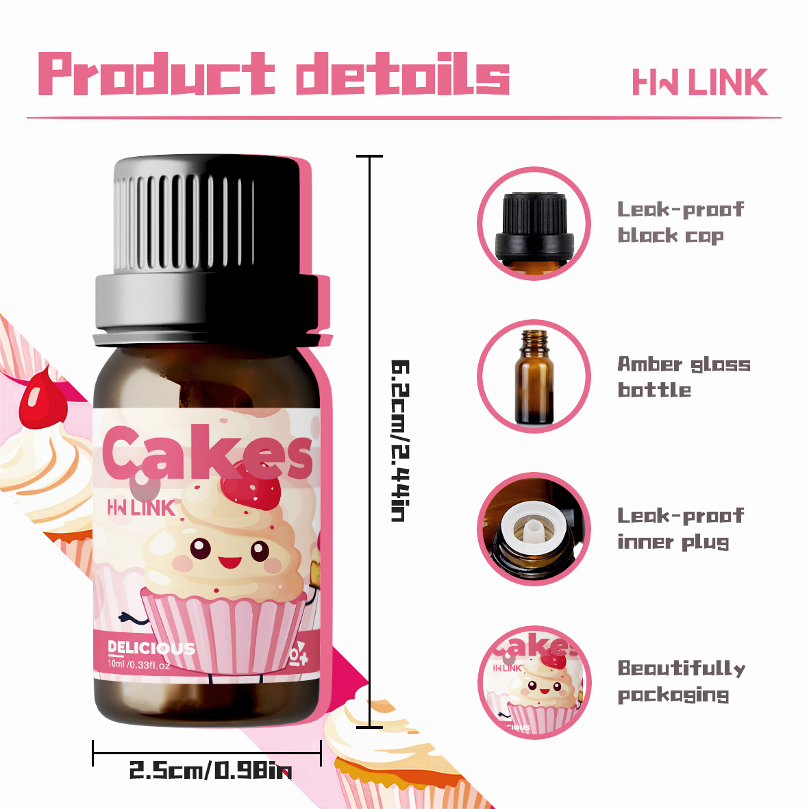 10ml Cakes Essential Oils  Can - Candle Making Essential Oil のレビューと価格