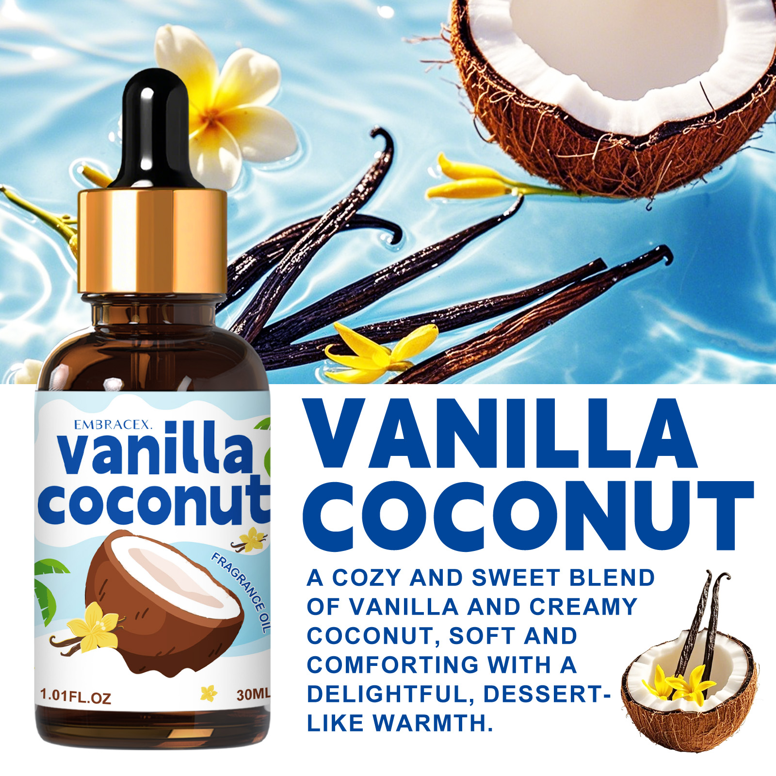 30ml Vanilla Coconut Essential - Candle Making Essential Oil のレビューと価格