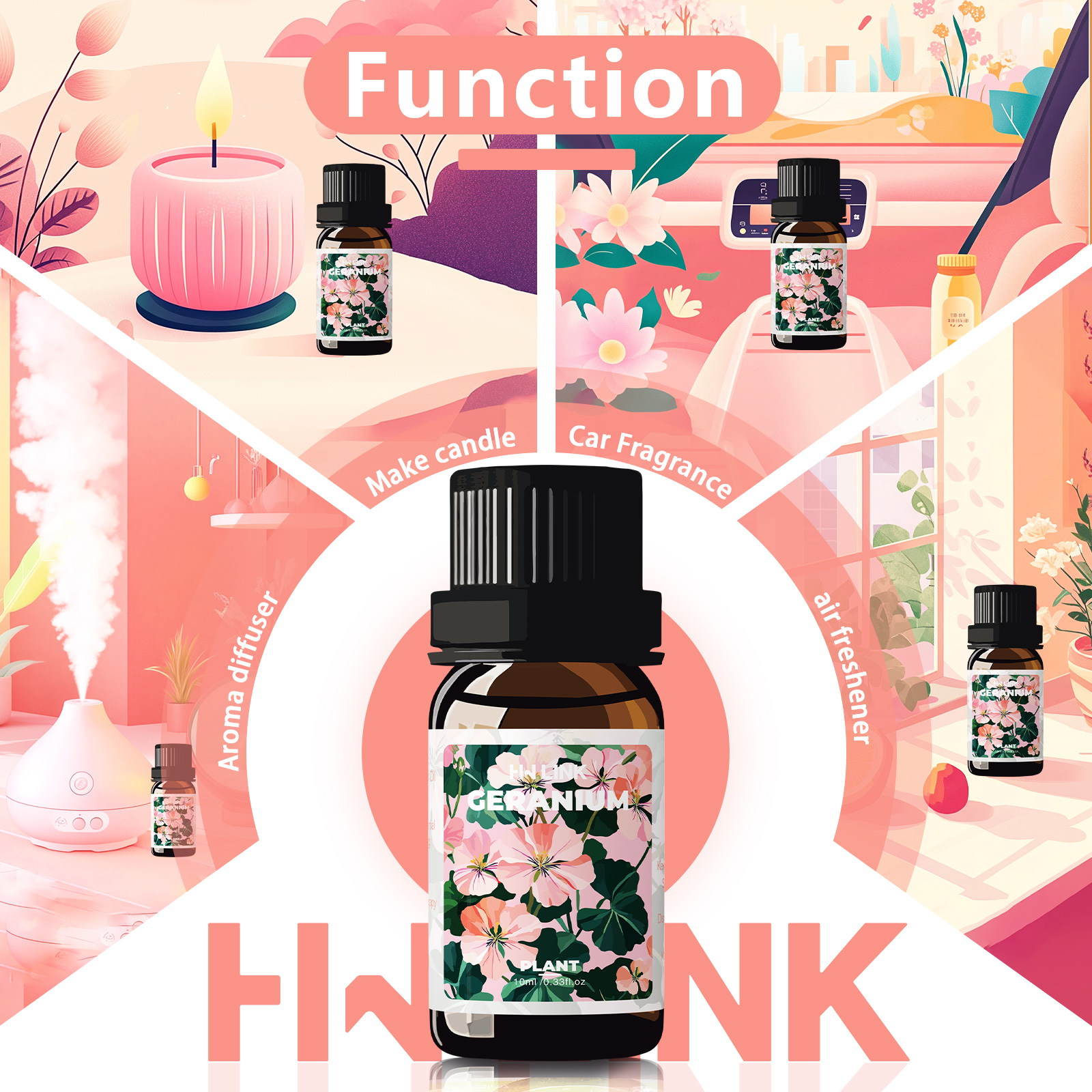 Geranium Essential Oil 10ml 10 - Candle Making Essential Oil のレビューと価格