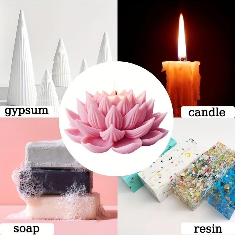 1PC Lotus Flower Candle Mold S - Candle Making Factory のレビューと価格