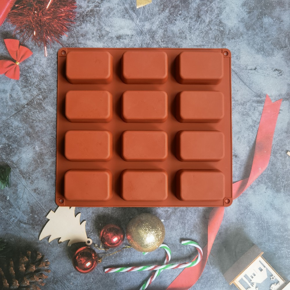 12 Cavity Square Silicone Soap - Candle Making Video のレビューと価格