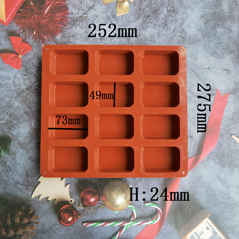 12 Cavity Square Silicone Soap - Candle Making Video のレビューと価格