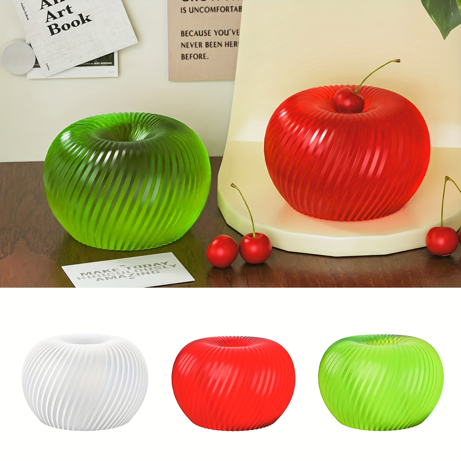 A trendy red apple silicone mo - Candle Making Factory のレビューと価格