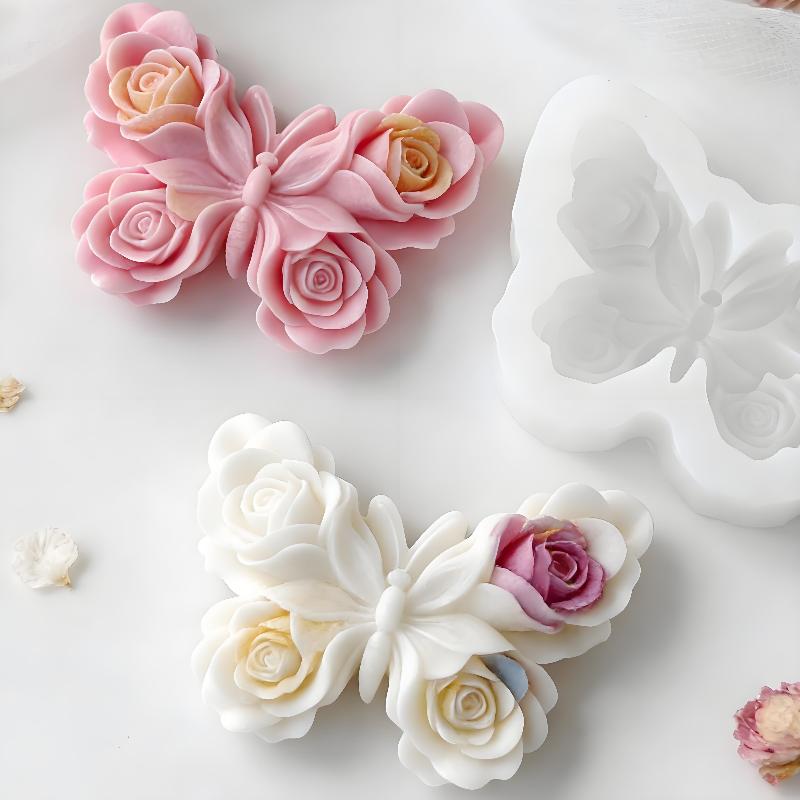 DIY Rose Butterfly Form Silico - Candle Making Accessories のレビューと価格