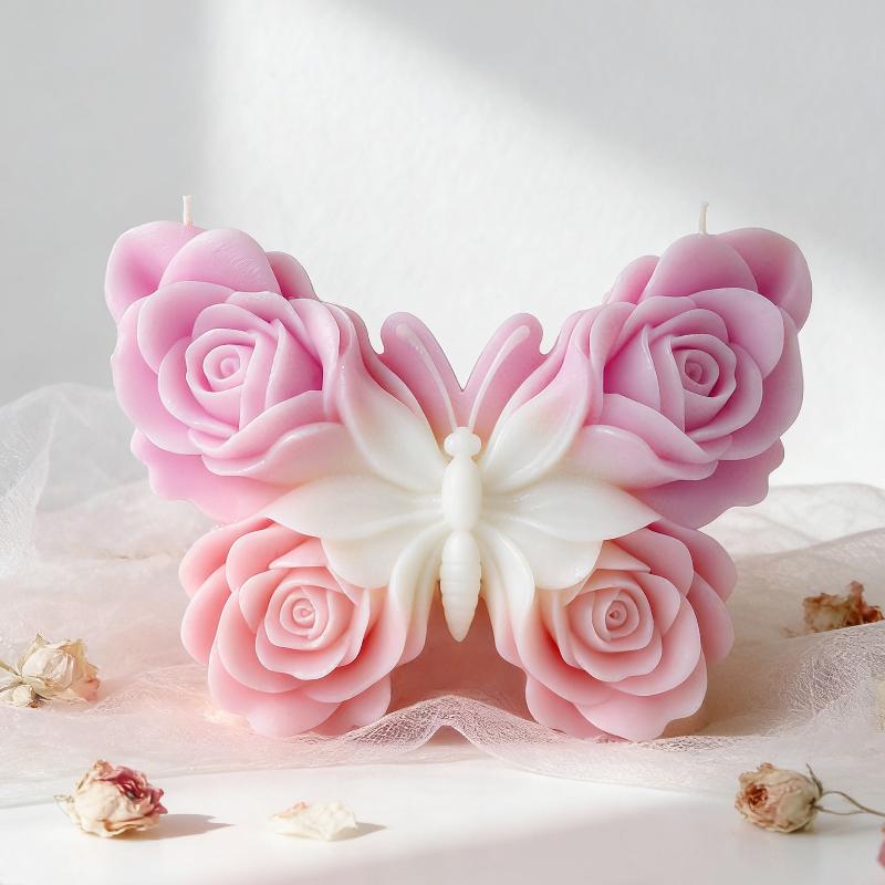 DIY Rose Butterfly Form Silico - Candle Making Accessories のレビューと価格