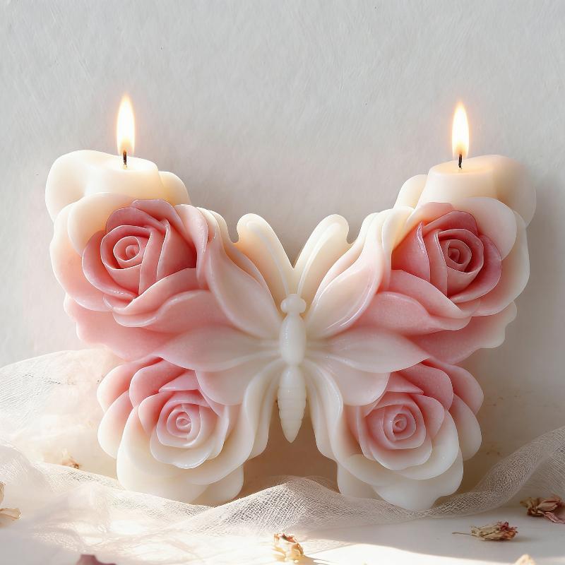 DIY Rose Butterfly Form Silico - Candle Making Accessories のレビューと価格
