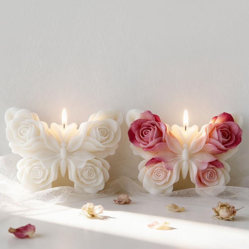 DIY Rose Butterfly Form Silico - Candle Making Accessories のレビューと価格