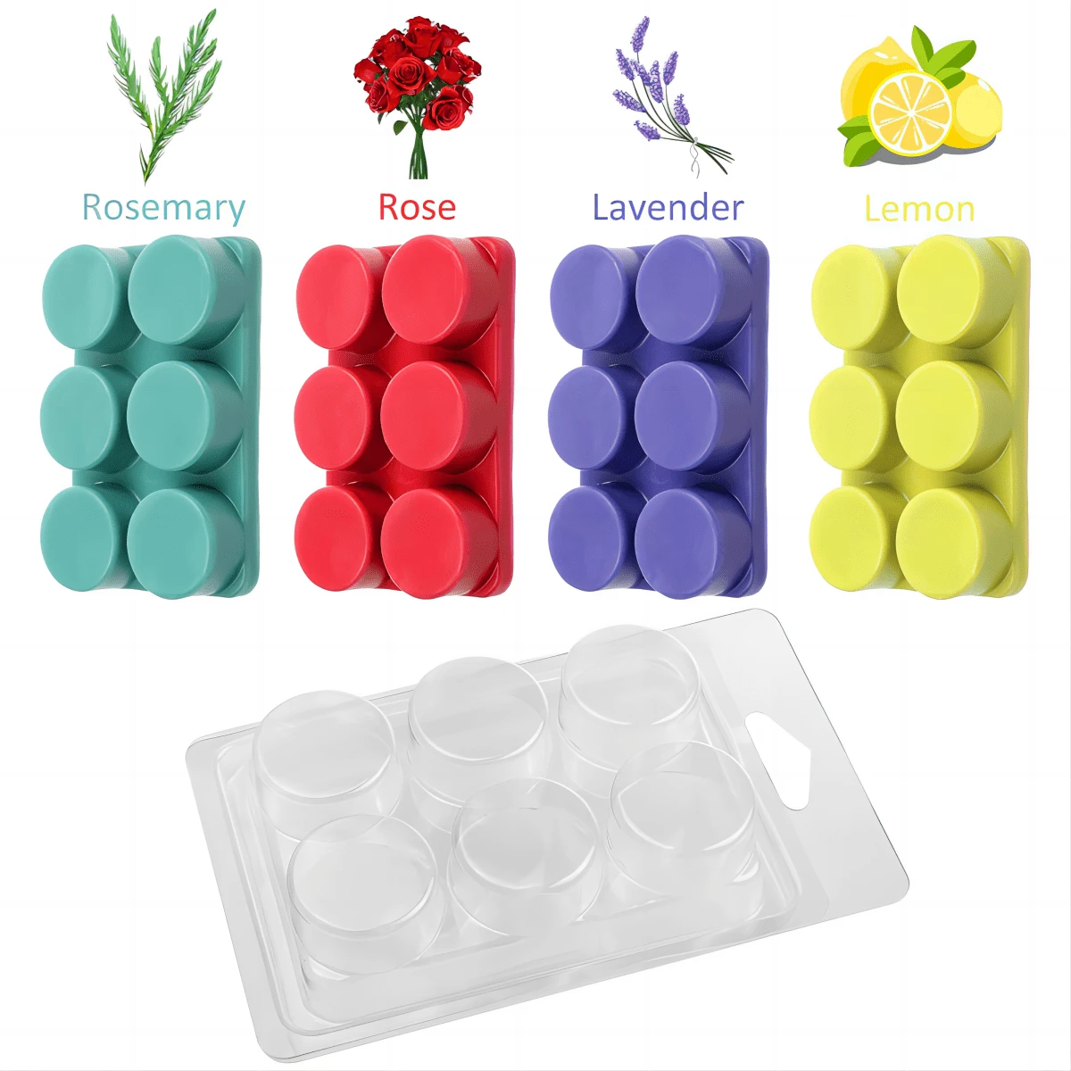 10pcs Wax Melt Mold, Wax Melt  - Candle Making Video のレビューと価格