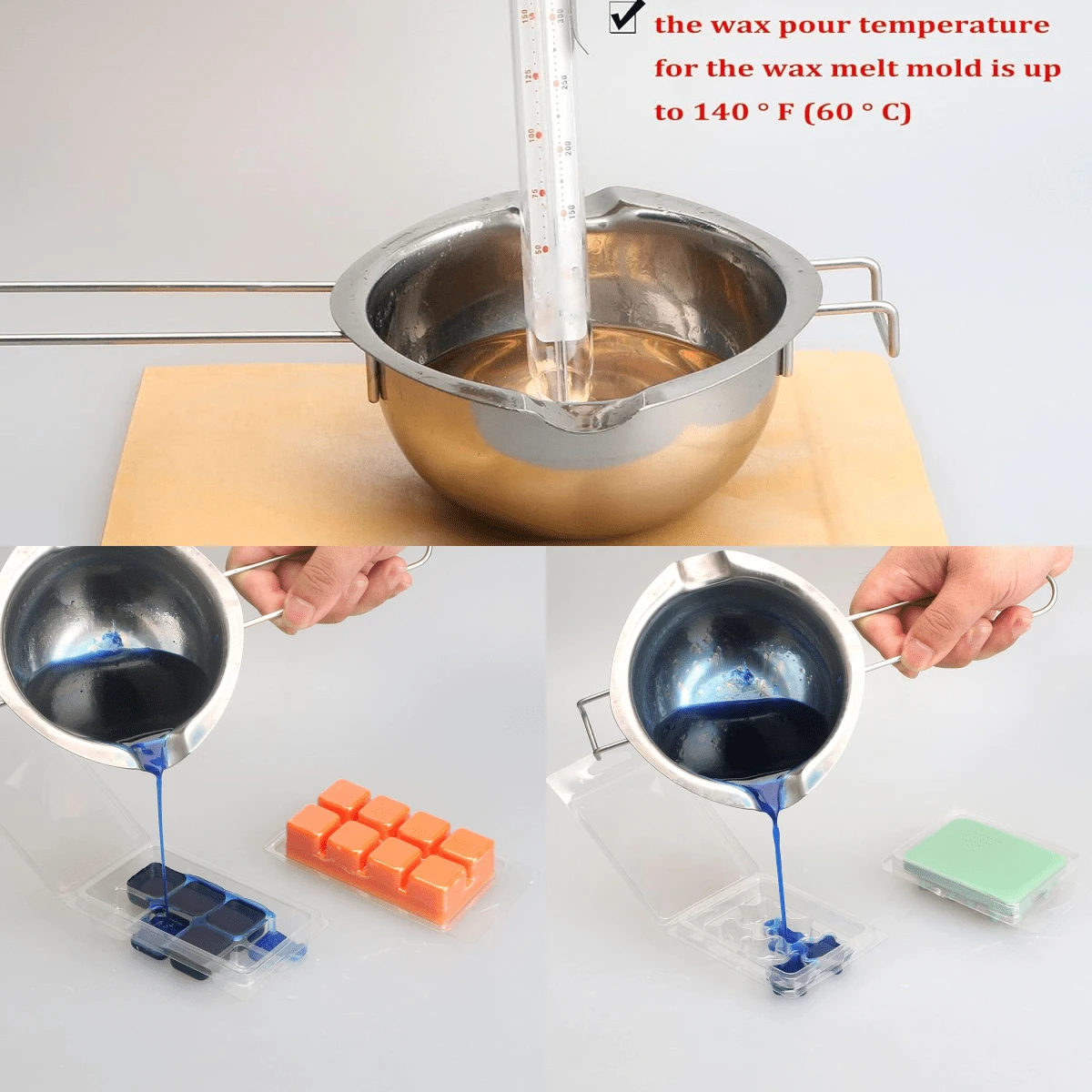 10pcs Wax Melt Mold, Wax Melt  - Candle Making Video のレビューと価格
