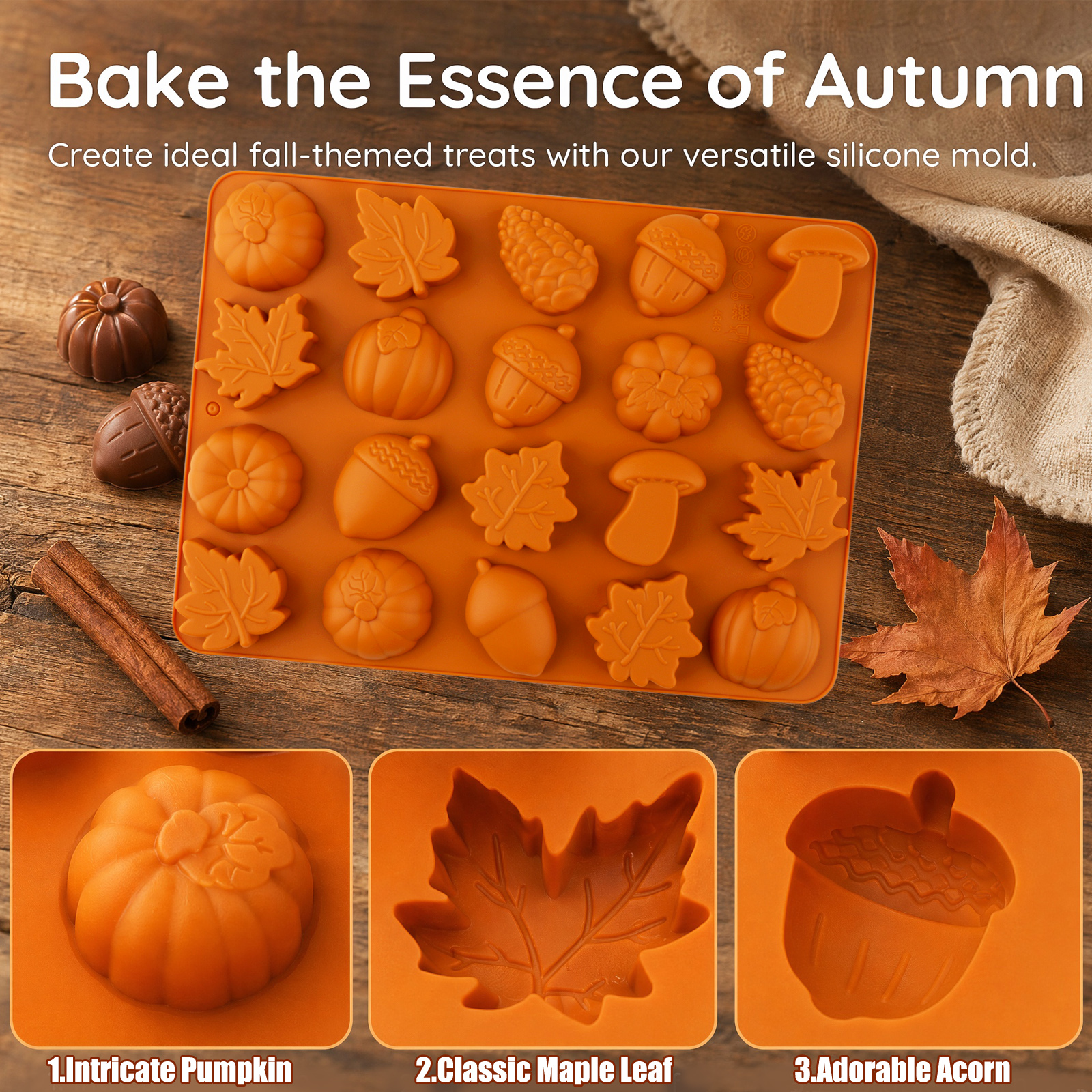 Harvest Silicone Baking Mold w - Candle Making Factory のレビューと価格