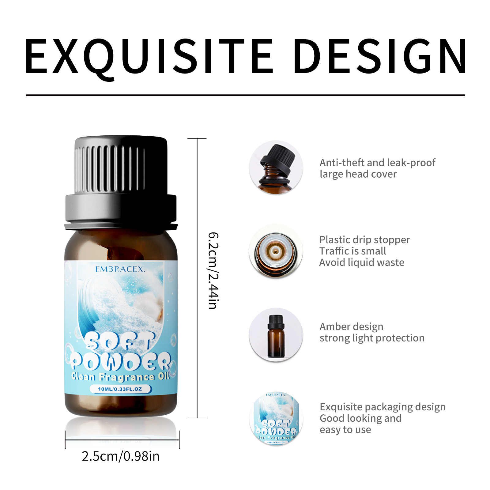 10ml Soft Powder Essential Oil - Candle Making Essential Oil のレビューと価格