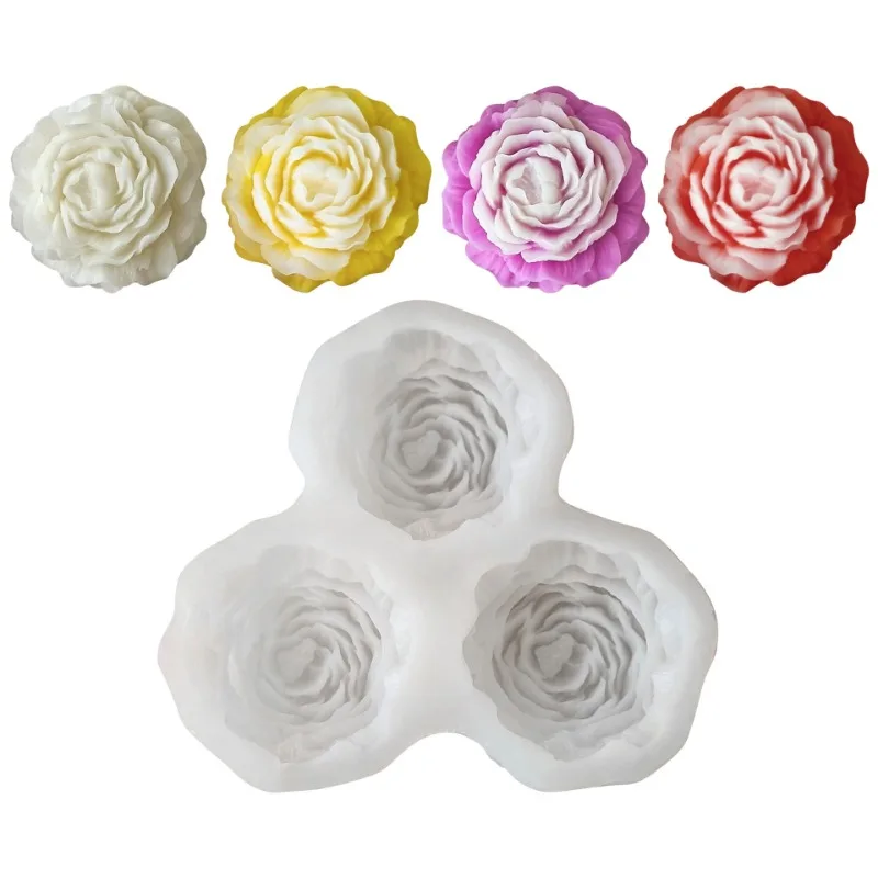 Peony Flower Candle Silicone M - Candle Making Accessories のレビューと価格