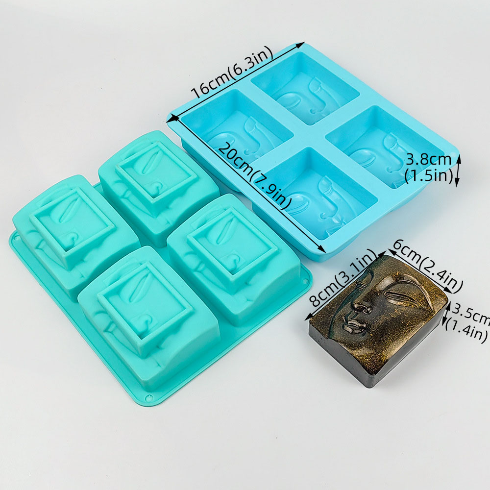 4 Holes Buddha Portrait Soap M - Candle Making Video のレビューと価格