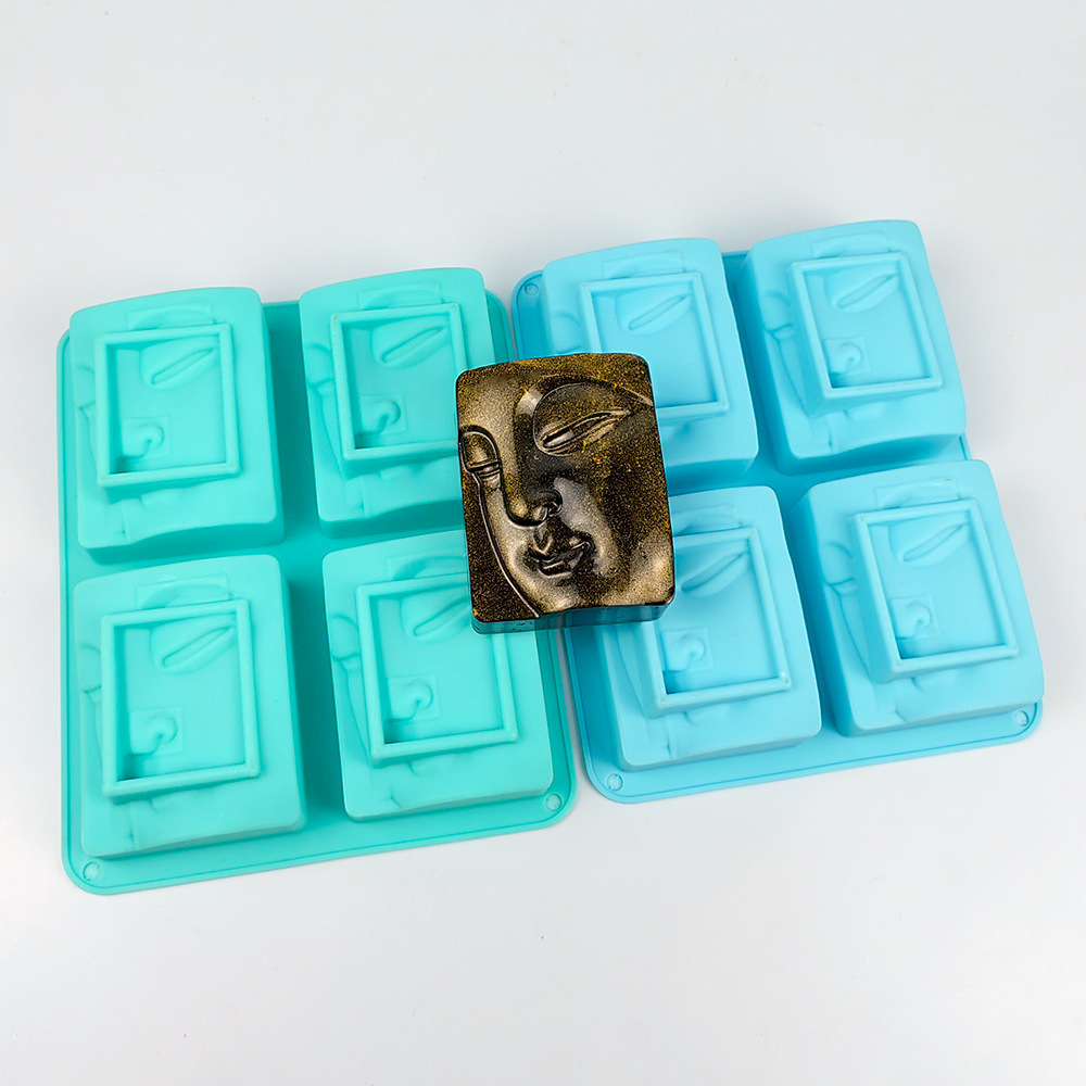 4 Holes Buddha Portrait Soap M - Candle Making Video のレビューと価格