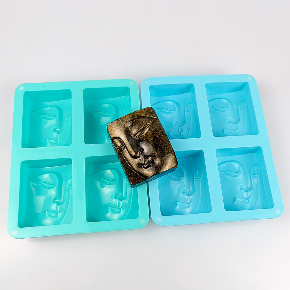 4 Holes Buddha Portrait Soap M - Candle Making Video のレビューと価格